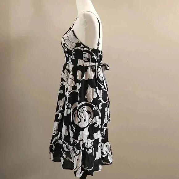 Old Navy Black And White Flower Pattern Speghatti Strap Dress Us S - Picture 6 of 11